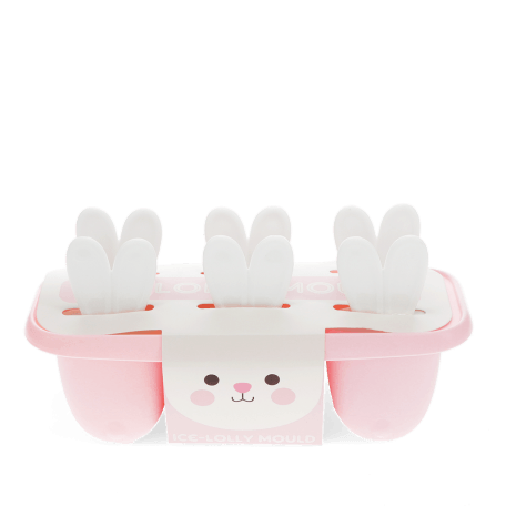 Bunny ear ice lolly mould - Pink