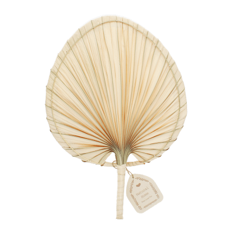 Palm leaf hand fan