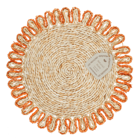 Corn husk placemat - Orange