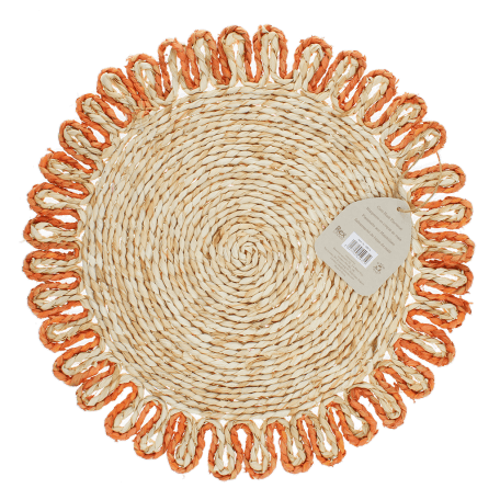 Corn husk placemat - Orange