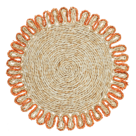 Corn husk placemat - Orange