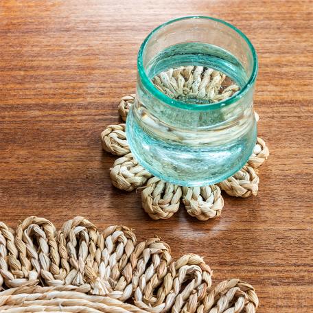 Corn husk coaster - Natural