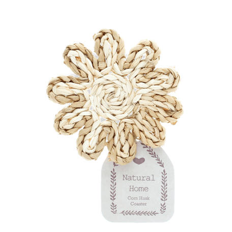 Corn husk coaster - Natural