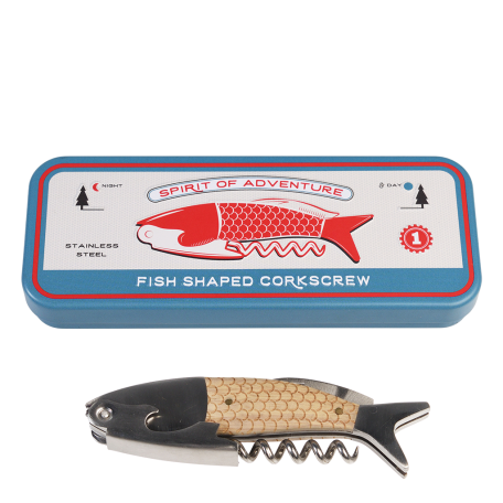 Fish Shaped Corkscrew In A Tin