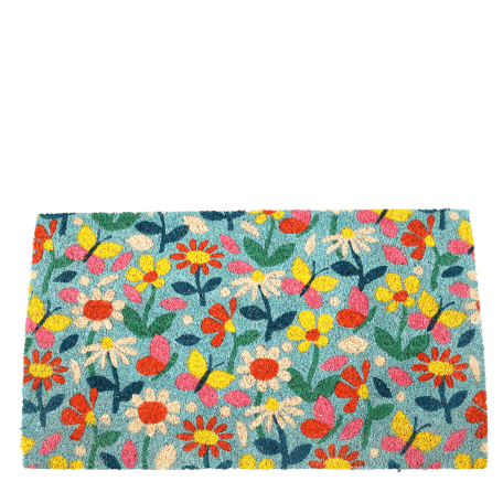 butterfly garden design doormat surface