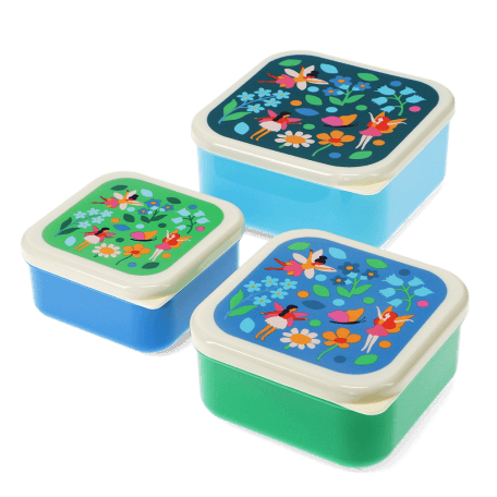 Snack boxes (set of 3) - Fairies in the Garden