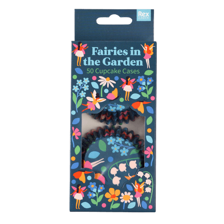 Fairies in the Garden cupcake cases pack of 50 in box