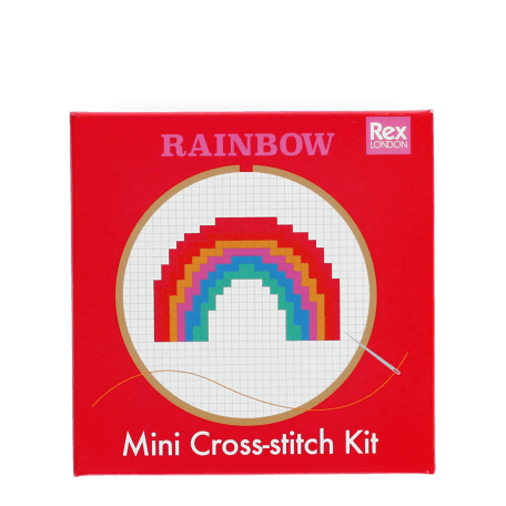 Mini Cross-Stitch Kit - Rainbow