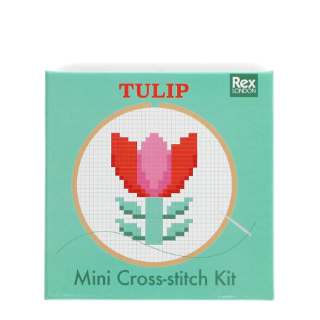 Mini Cross-Stitch Kit - Tulip