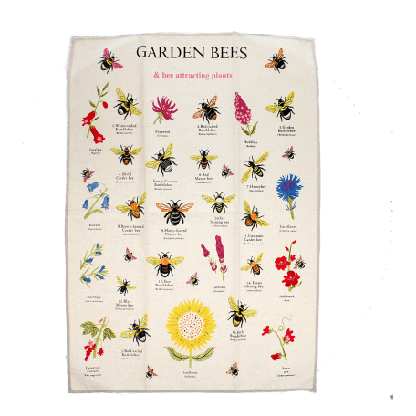 Tea Towel - Garden Bees