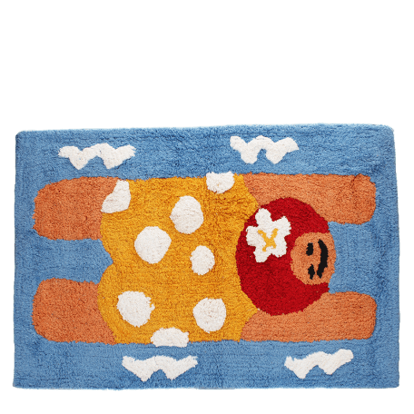 Tufted cotton bath mat - Swimmer