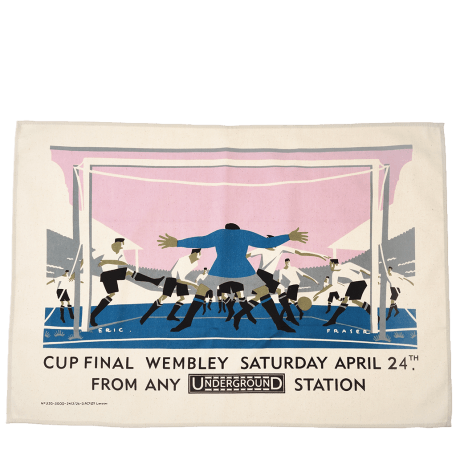 Cotton tea towel - TfL Vintage Poster "Cup Final"