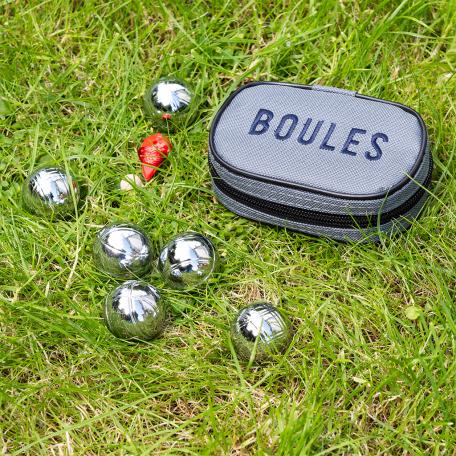 Mini Boules set in travel case