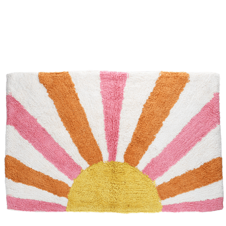 Tufted cotton bath mat - Sunset