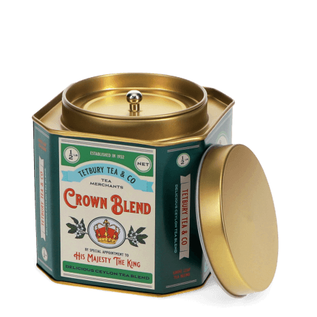 Metal Tea Caddy - Crown Blend