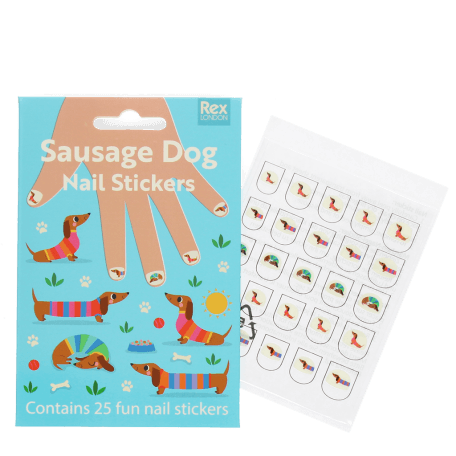 Children's nail stickers - Sausage Dog