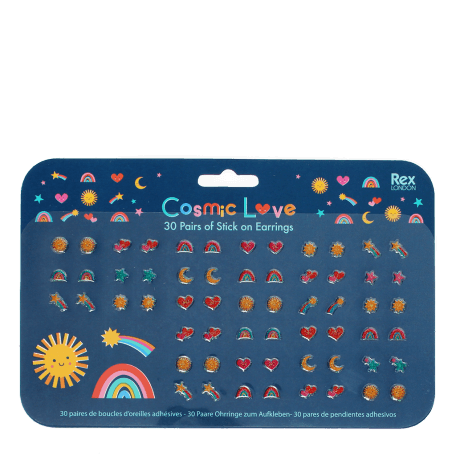 Stick on earrings (30 pairs) - Cosmic Love