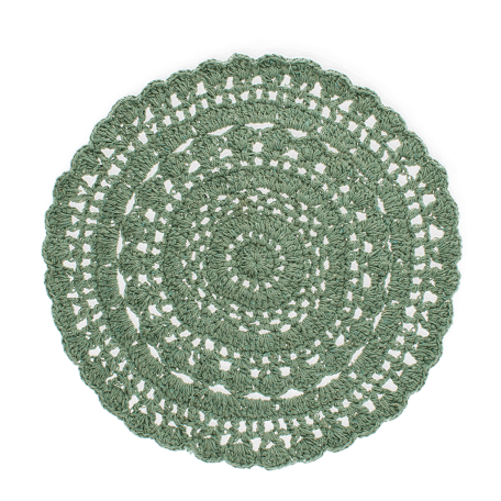 Crochet placemat - Green