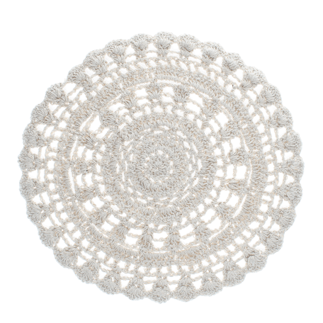 Crochet placemat - Ivory