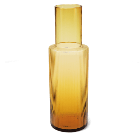 amber glass carafe