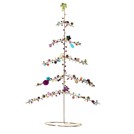 Handmade beaded tree decoration