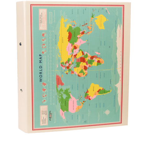 Ring binder - World Map