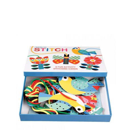 Children's cardboard stitching kit - Learn to stitch activity