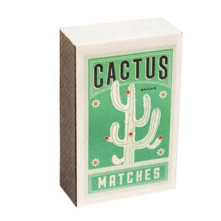 Matchbox size notepad - Cactus