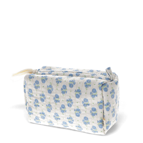 Quilted makeup bag - Cornflower