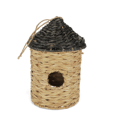 Rattan birdhouse - Black