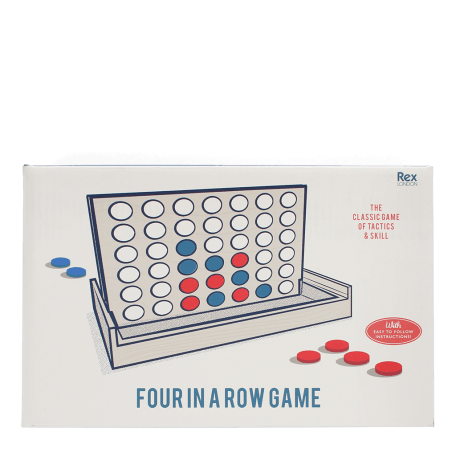 Wooden Four in a Row game set