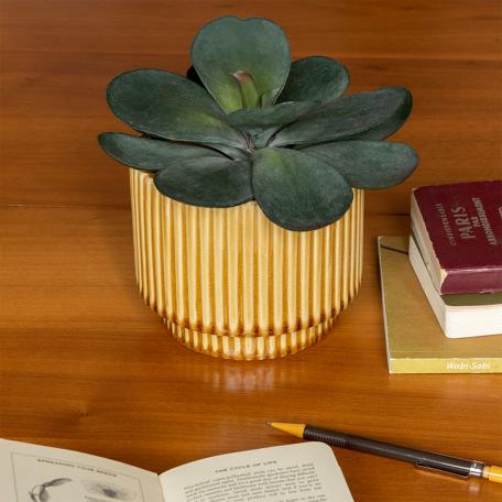 Ridged planter - Mustard