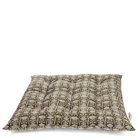 Seat pad cushion (37x37cm) - Brown lily