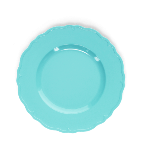 Melamine plate (20cm) - Pale blue