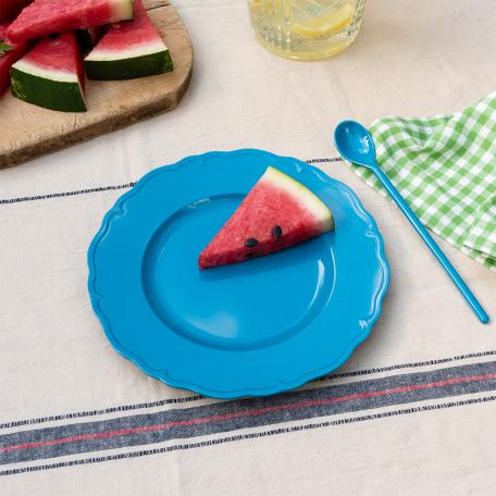 Melamine plate (20cm) - Petrol blue