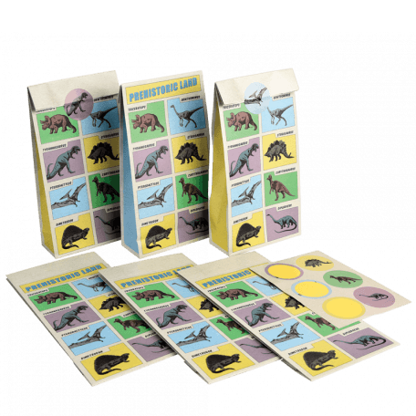 Party bags (set of 6) - Prehistoric Land