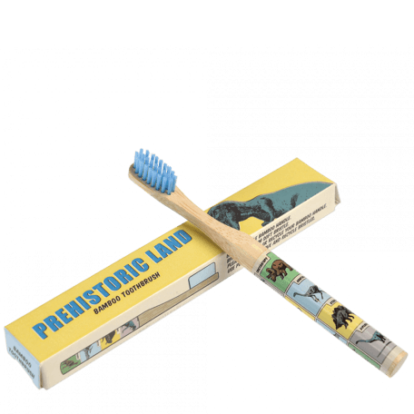 Children's bamboo toothbrush - Prehistoric Land