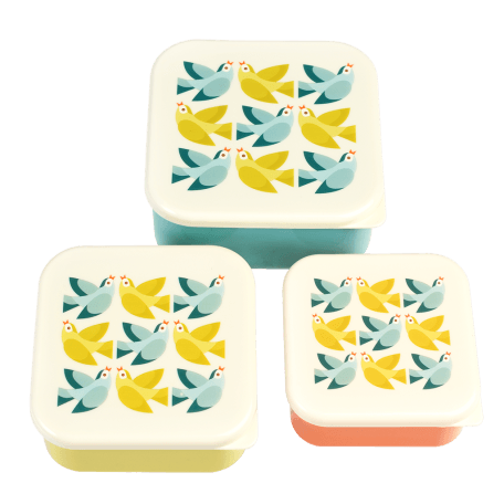 Snack boxes (set of 3) - Love Birds