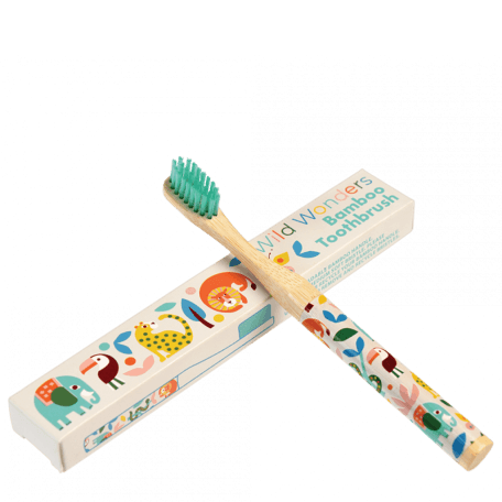 Children's bamboo toothbrush - Wild Wonders