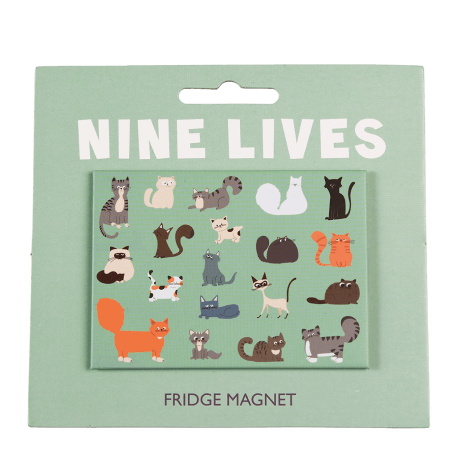 Fridge magnet - Nine Lives