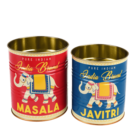 Storage tins (set of 2) - MASALA & JAVITRI