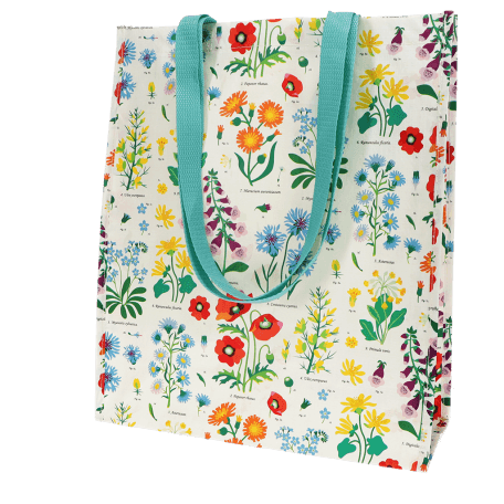 Wild Flowers shopping bag, recycle shopping bag 