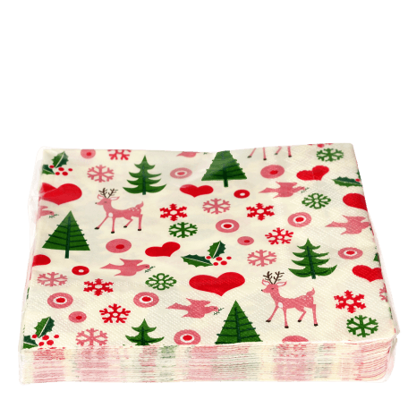 Paper napkins (pack of 20) - 50s Christmas