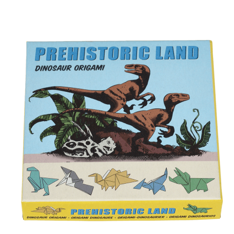 Children's origami kit - Prehistoric Land dinosaur