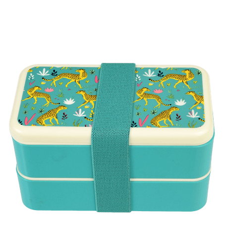 Bento box with cutlery - Cheetah