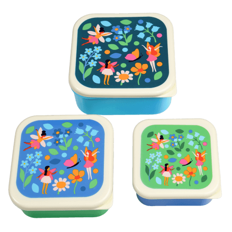 Snack boxes (set of 3) - Fairies in the Garden