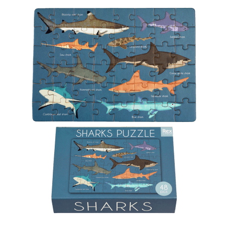 Matchbox jigsaw puzzle (48 pieces) - Sharks