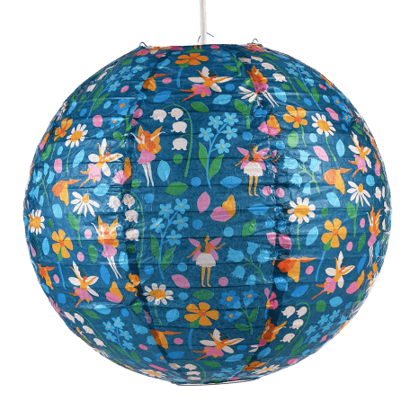 Paper lampshade - Fairies in the Garden