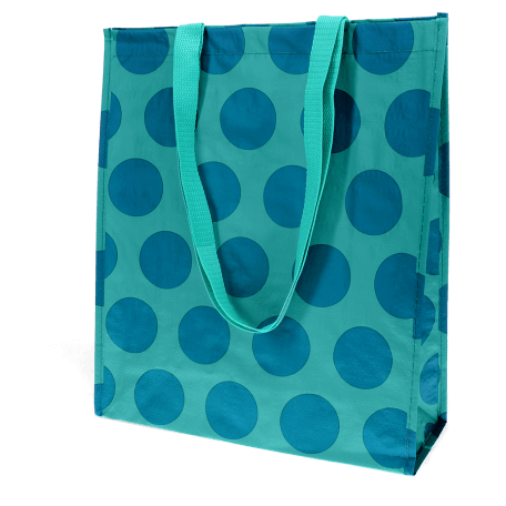 Shopping bag - Spotlight blue on turquoise