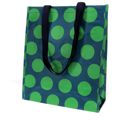 Shopping bag - Spotlight green on blue